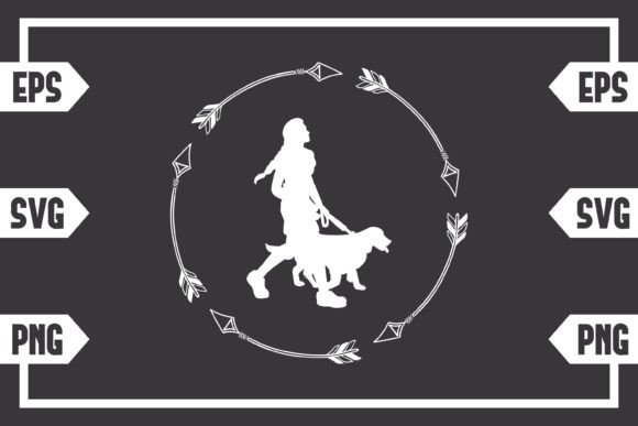 Arrows Circle and Female with Dog: A Designer's Review