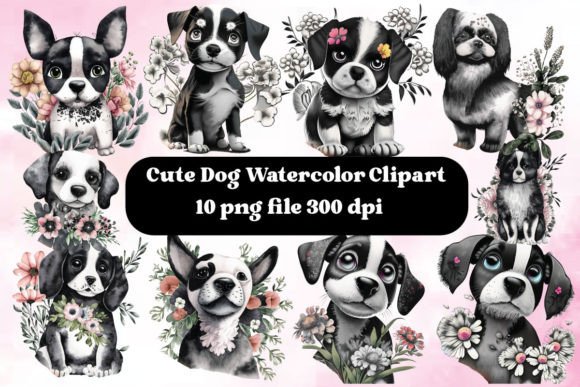 Cute Dog Watercolor Clipart Bundle Review