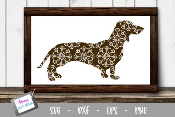 Dog Dachshund with Mandala Pattern – A Designer's Take
