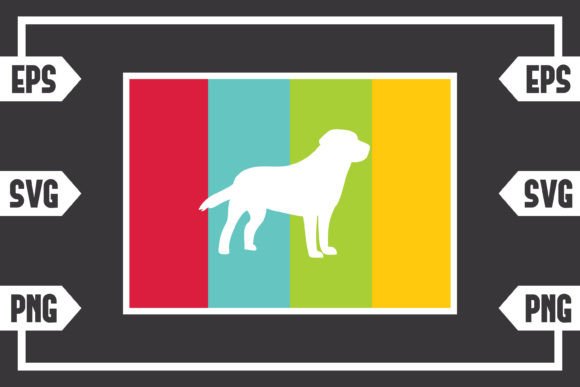 Rectangle Retro - Dog: Real Talk for Embroidery Designers