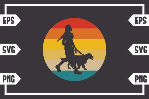 Retro Circle Female with Dog: A Designer's Review