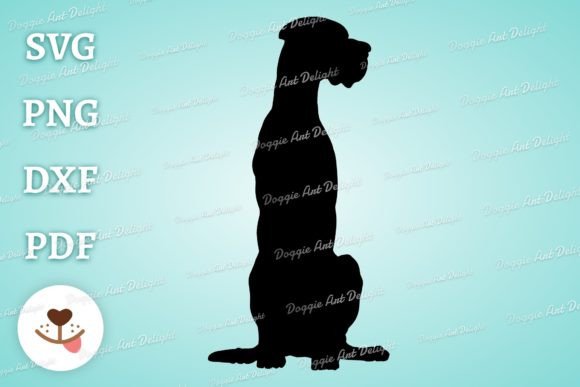 Sitting Great Dane Dog Silhouette: Designer Review