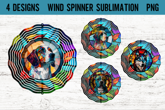Stained Glass Dog Wind Spinner Sublimati Review