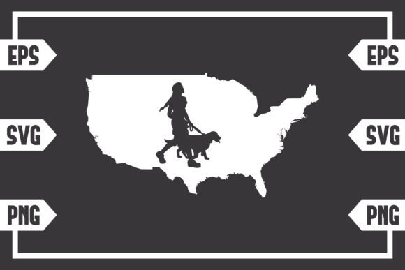 USA Map – Female with Dog: A Designer's Review