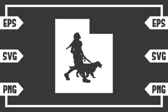 Utah - Female with Dog: Design Review for Embroidery